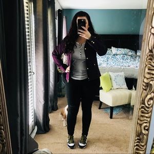 J Crew Coat Size Large Plum Color NWT